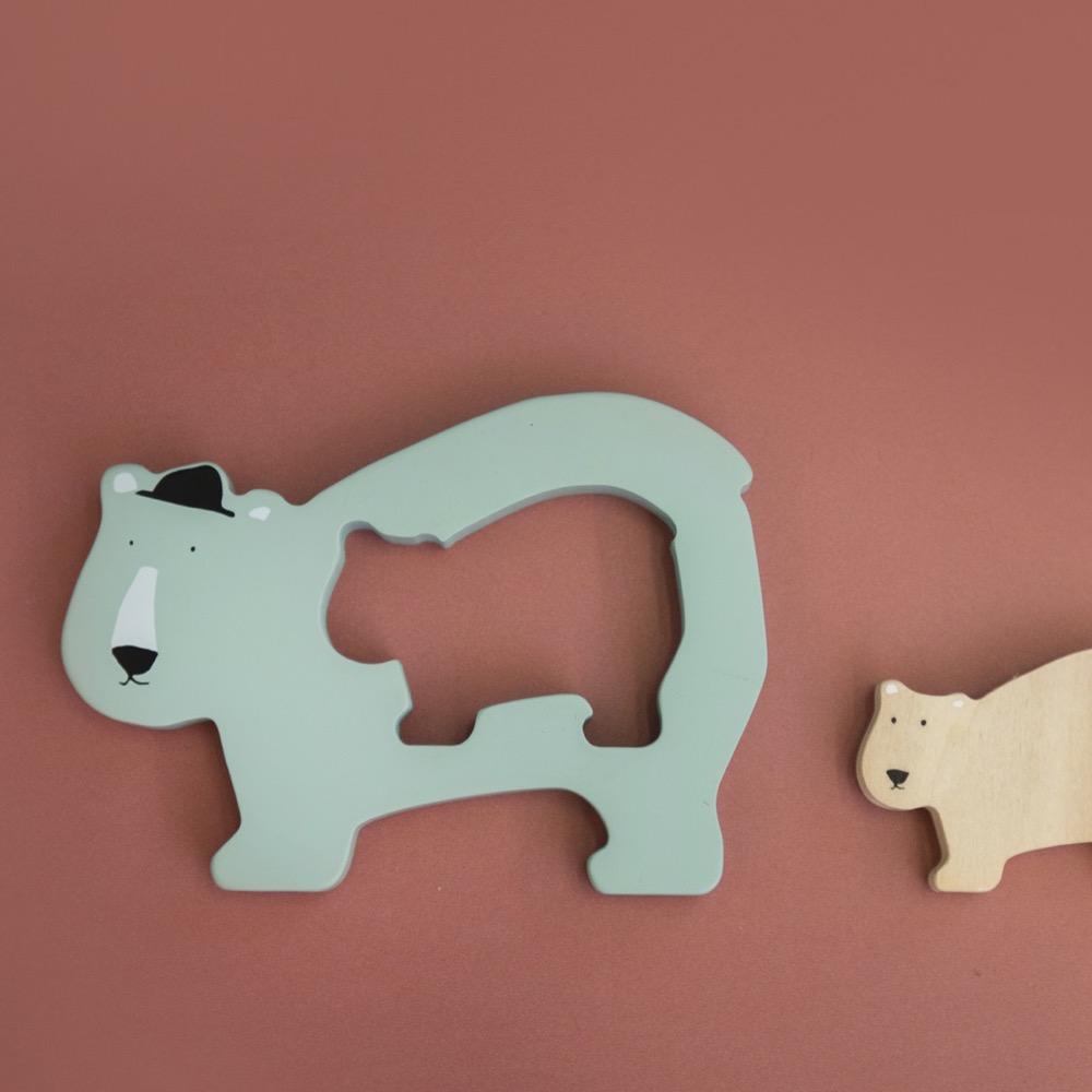 Houten babypuzzel - Mr. Polar Bear